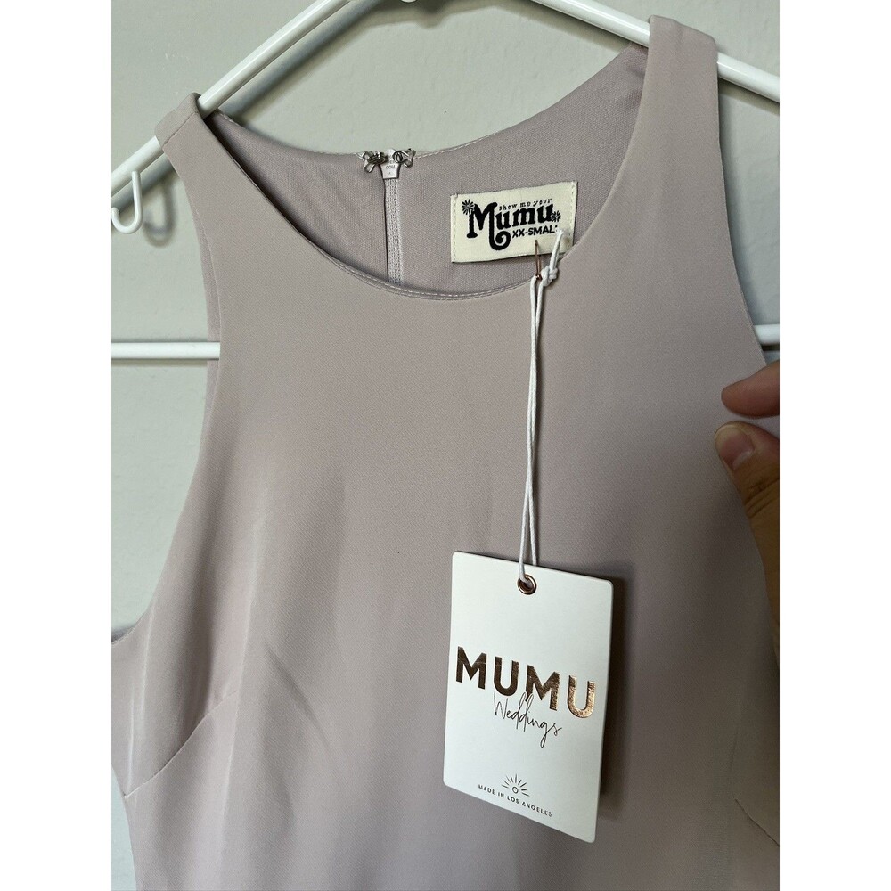 NEW Show Me Your MuMu XXS Vintage Rose Chicago High Neck Gown Dress Bridesmaid - Picture 4 of 9